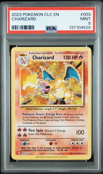 2023 Pokemon Trading Card Game Classic Charizard and Ho-Oh Ex Deck Charizard #3 PSA 9