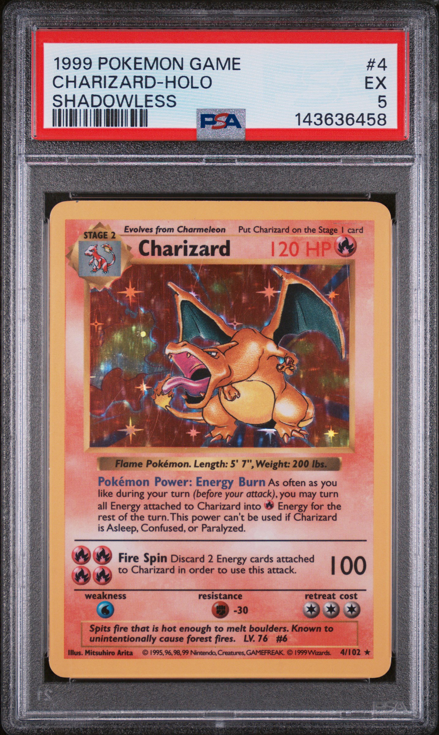 pokemon charizard first edition card 1999 Pokmon 1st Edition Base Set Charizard Holo