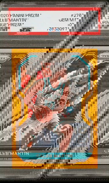 2020-21 Panini Prizm Orange Prizm /60 Caleb Martin RC ROOKIE #276 PSA 10