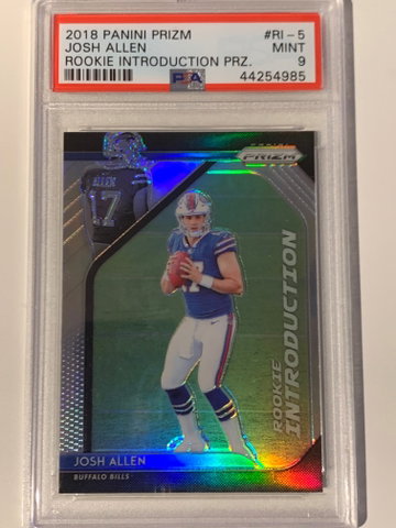 Josh Allen Rookie Introduction Silver Prizm - PSA 9 Mint