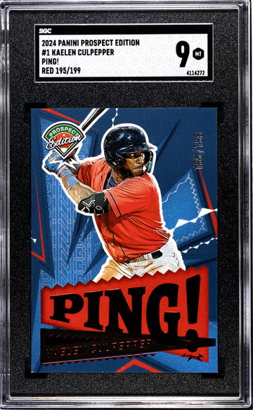 2024 Prospect Edition #1 Kaelen Culpepper Ping! /199 SGC 9