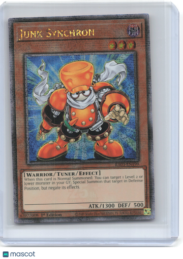 Quarter Century Bonanza Junk Synchron (Quarter Century Secret Rare) Foil Quarter Century Secret Rare #RA03-EN199