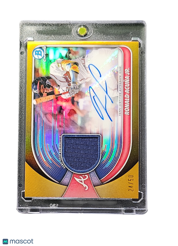 2025 Bowman Chrome Ronald Acuña Jr. #BCAR-RAJ Gold /50 Relic