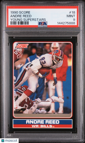 1990 Score Young Superstars Andre Reed #18 PSA 9
