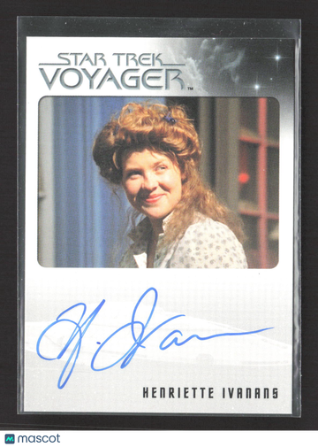 2015 Rittenhouse Star Trek Voyager Henriette Ivanans Personally Signed Limited Edition