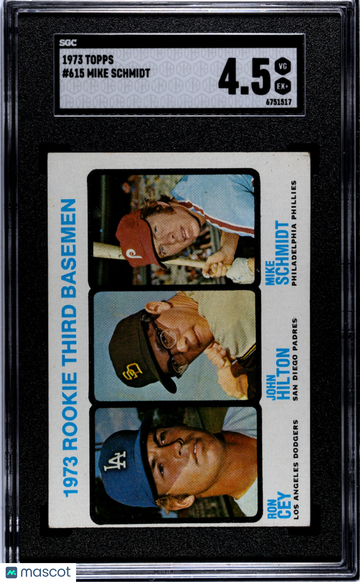 1973 Topps Mike Schmidt #615 SGC 4.5
