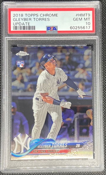 2018 Topps Chrome Update #HMT9 Gleyber Torres RC Yankees PSA 10
