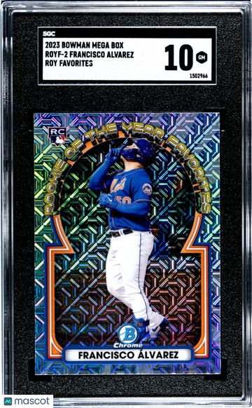 2023 Bowman Mega Box Francisco Alvarez #ROYF-2 Roy Fav. SGC 10