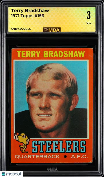 1971 Topps Terry Bradshaw #156 RC MBA 3
