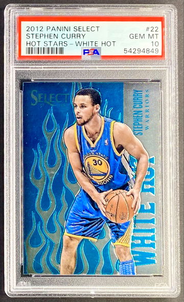 2012 Panini Select Stephen Curry White Hot Stars PSA 10 1st Year Select
