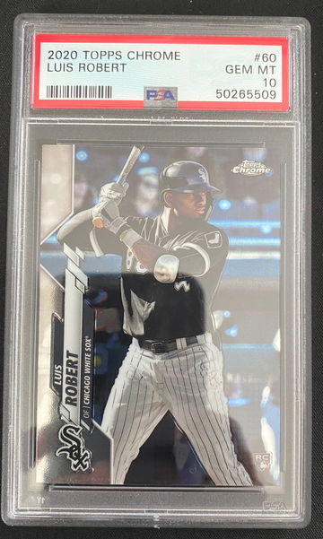 2020 Topps Chrome Luis Robert 60 PSA 10