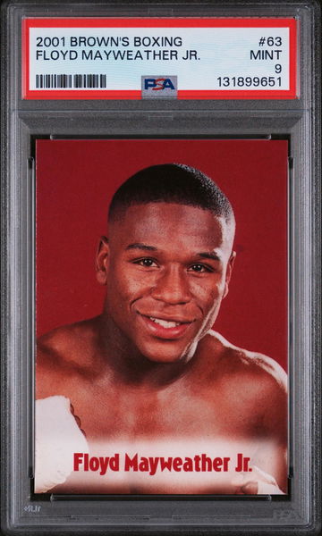 2001 Brown's Boxing Floyd Mayweather #63 PSA 9