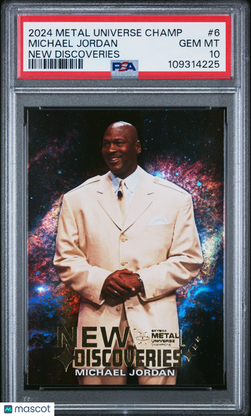 2024 Skybox Metal Universe Champions New Discoveries Michael Jordan #6 PSA 10
