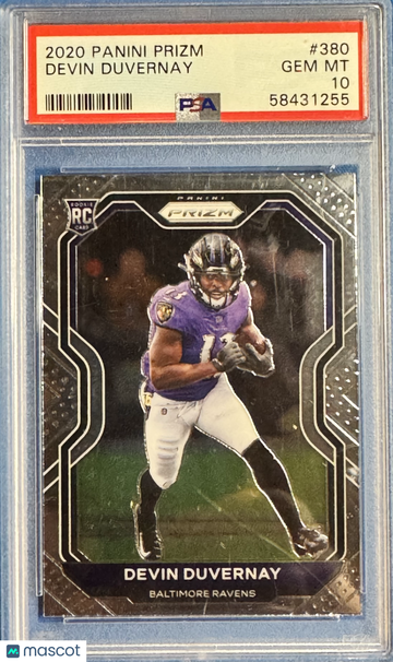 2020 Panini Prizm Devin Duvernay #380 PSA 10