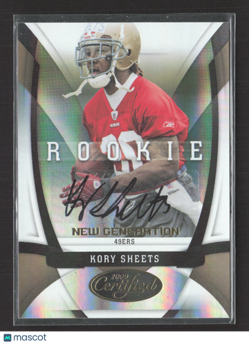 2009 Panini Donruss Certified New Generation Kory Sheets #172 02/25 Auto