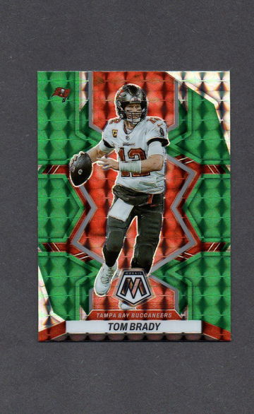 2022 Panini Moasic Green Prizm #182 Tom Brady Buccaneers