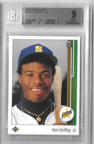 1989 Upper Deck Ken Griffey Jr. Rookie #1 BGS9