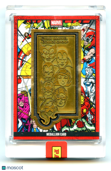 2025 Panini Marvel Anthology Beast Scarlet Witch Iron Man Captain America Vision Wolverine Ms. Marvel Medallion Card #MC