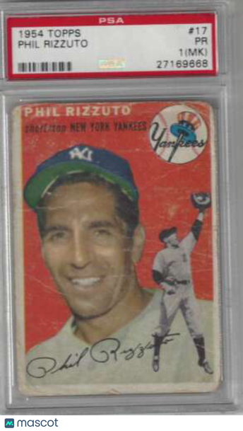 1954 Topps Phil Rizzuto #17 Base Set PSA PSA 1 MK