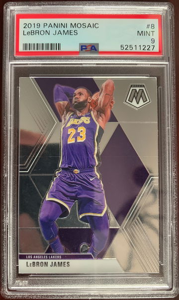 2019 Panini Mosaic LeBron James PSA 9 