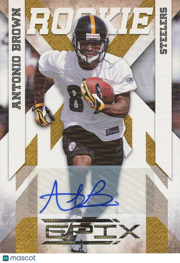 2010 Panini Epix Antonio Brown Rookie Panini Authentic