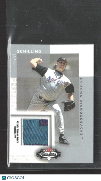 2002 Fleer Box Score Curt Schilling #9 of 10CM Authentic Game-Worn Jersey