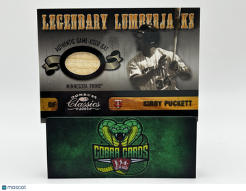 2003 Donruss Classics Kirby Puckett #LLJ-13 Legendary Lumberjacks /375 # Authentic Game-Used Bat