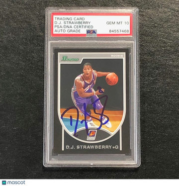 2007-08 Topps DJ Strawberry #154 Bowman Rookie PSA 10