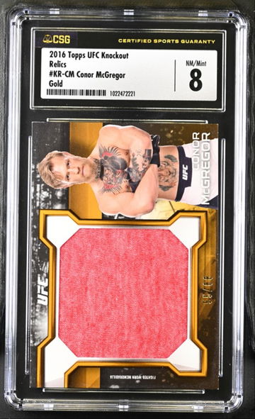 Conor McGregor 2016 Topps UFC Knockout Relics Gold Card /88 #KRCM CSG 9 MINT