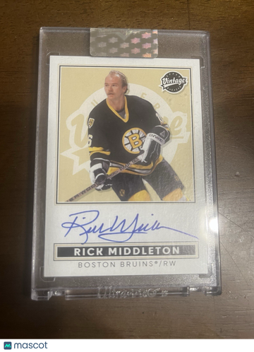 2024-25 Upper Deck Clear Cut Rick Middleton #VA-RM Clear Insert Upper Deck