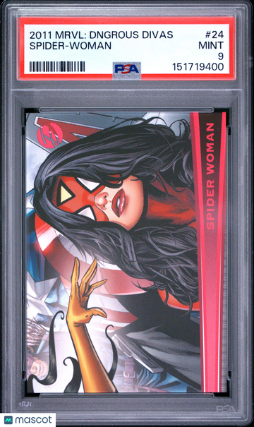 2011 Marvel Dangerous Divas Spider-Woman #24 PSA 9
