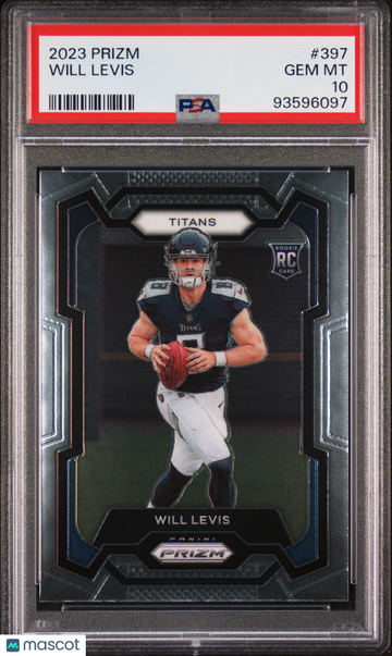 2023 Panini Prizm Will Levis #397 PSA 10 Tennessee Titans
