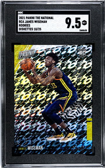 2021 Panini The National James Wiseman #RC4 The Rookies Diskettes 10/25 SGC 9.5
