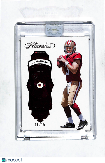 2018 Panini Flawless C.J. Beathard #85 Ruby /15 Ruby