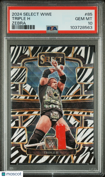 2024 Panini Select WWE Triple H #85 Zebra PSA 10