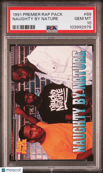 1991 Premier Rap Pack Naughty By Nature #89 PSA 10