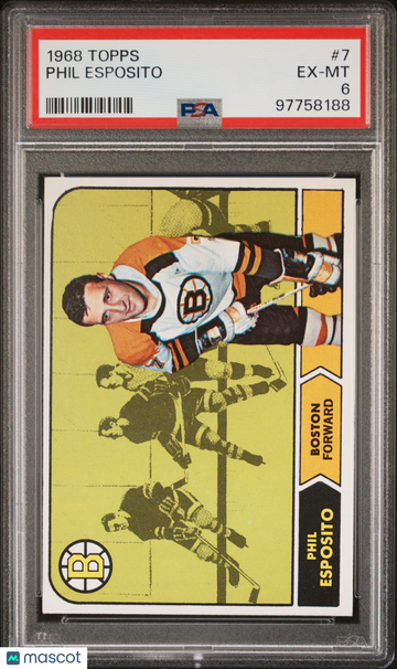 1968 Topps Phil Esposito #7 PSA 6