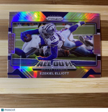 2021 PRIZM EZEKIEL ELLIOTT ALL OUT SILVER PRIZM!!! COWBOYS 🔥🔥