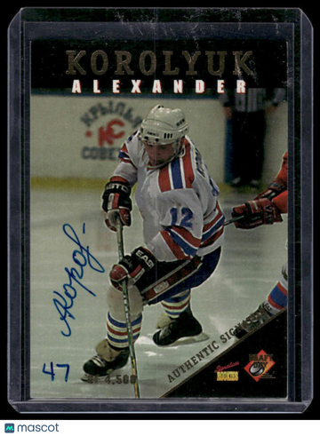 1995 Signature Rookies Draft Day Alexander Korolyuk #20 Signatures SN,AU