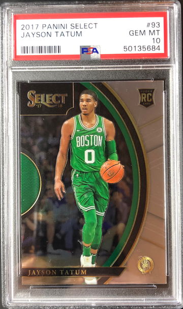 2017 Panini Select Jayson Tatum Concourse Level RC PSA 10 Rookie Card
