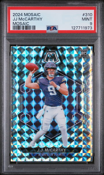 2024 Panini Mosaic Rookie Mosaic JJ Mccarthy #310 PSA 9