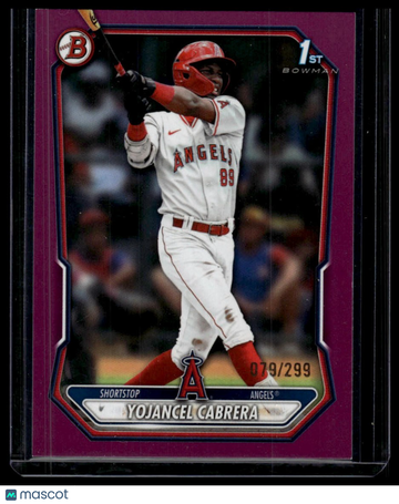 2026 Bowman Yojancel Cabrera #BP-3 Prospects Fuchsia SN