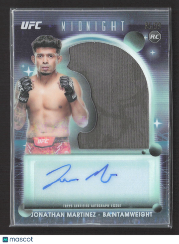 2025 Topps Midnight UFC Jonathan Martinez #RRA-JM /99 RC Rookie Relic Autograph Card