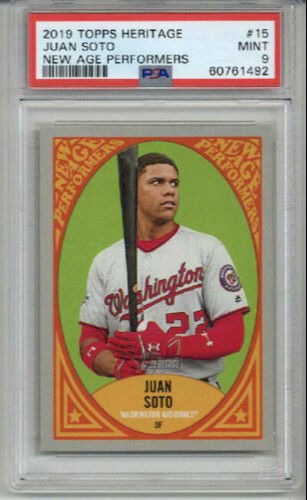 2019 TOPPS NEW AGE PERFORMERS #15 JUAN SOTO BASEBALL CARD PSA 9 MINT