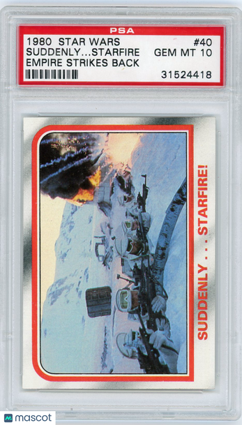 1980 Star Wars Empire Strikes Back Suddenly.. . Starfire #40 PSA 10