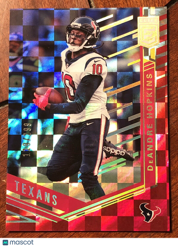 DeAndre Hopkins 2018 Donruss Elite Red Parallel SP #119/299 Houston Texans