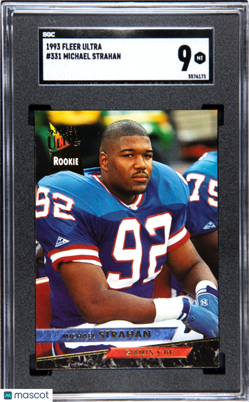 1993 Fleer Ultra Michael Strahan #331 HOF Rookie SGC 9