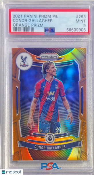 2021 Panini Prizm Premier League Conor Gallagher #293 Orange PSA 9