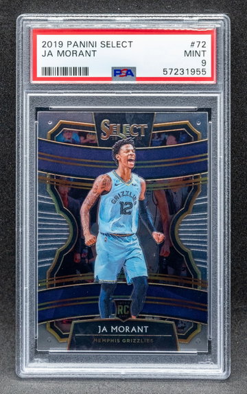Ja Morant 2019-20 Panini Select Rookie PSA 9