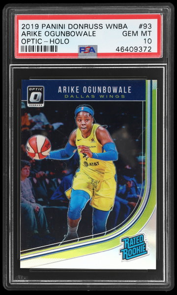 2019 Donruss Wnba Arike Ogunbowale Rated Rookie Optic Holo PSA 10 RC